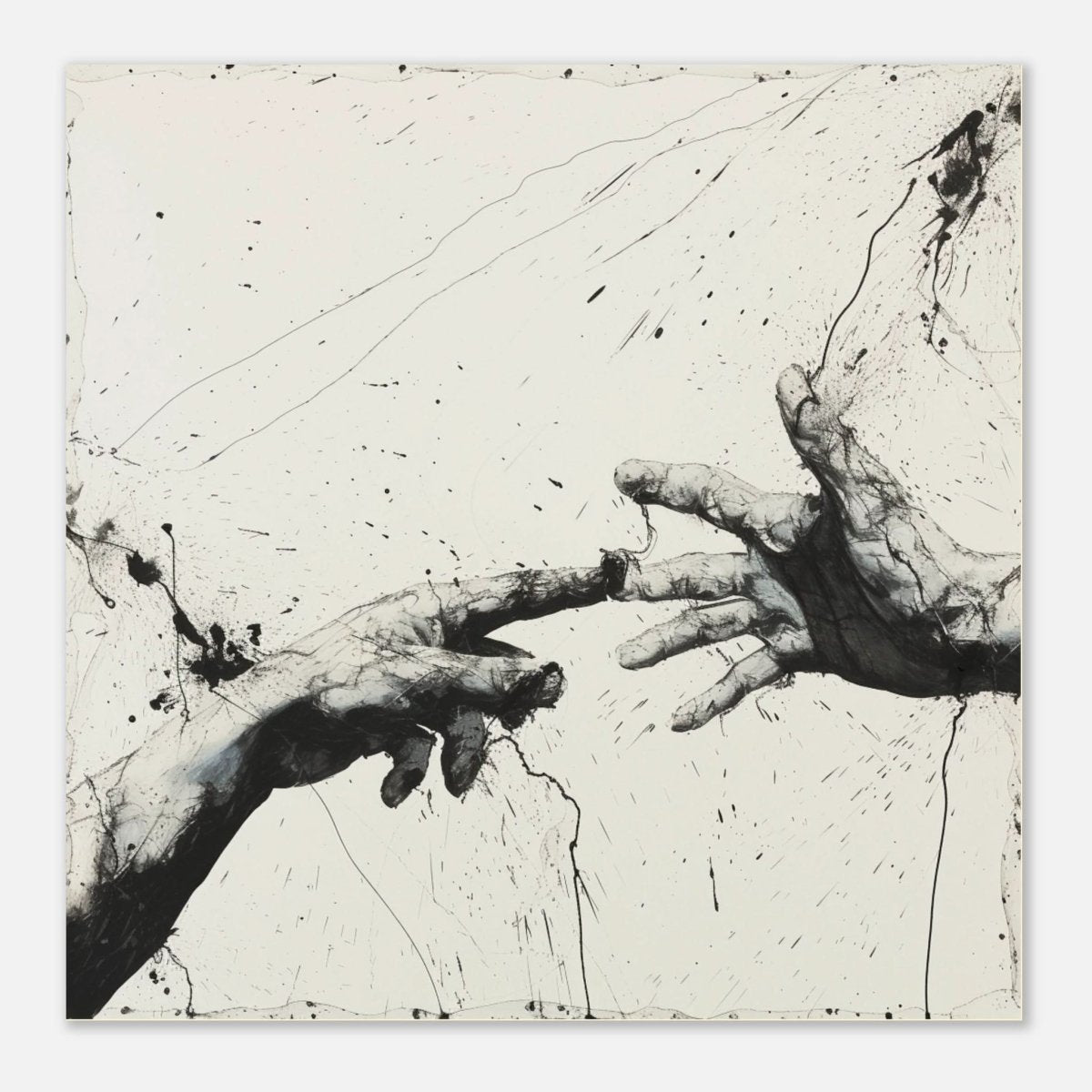 Da Vinci Modern Minimalist Art - Aluminum Print - 60x60 cm / 24x24″ - 