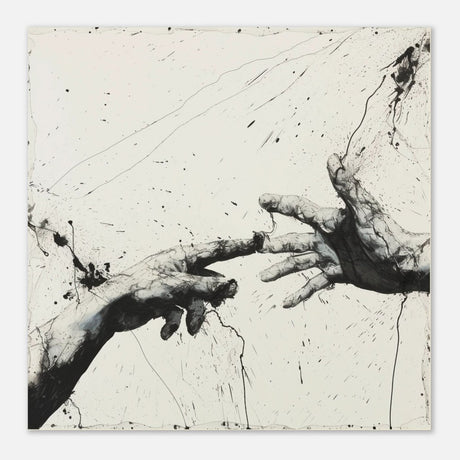 Da Vinci Modern Minimalist Art - Aluminum Print - 60x60 cm / 24x24″ - 