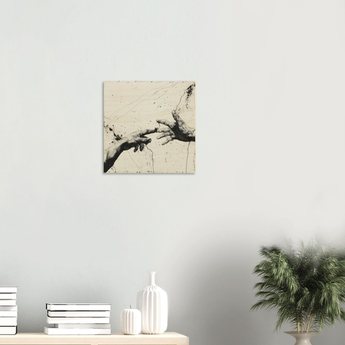 Da Vinci Modern Minimalist Art - Wood Prints - 40x40 cm / 16x16″ - 10 mm