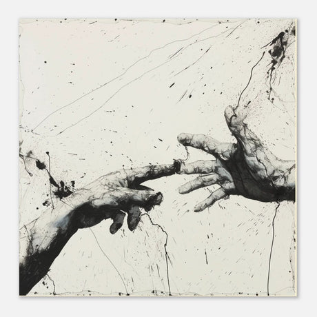 Da Vinci Modern Minimalist Art - Aluminum Print - 40x40 cm / 16x16″ - 
