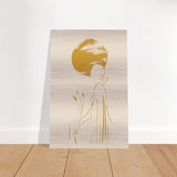 Da Vinci Modern Minimalist Wall Art - Brushed Aluminum Print - 40x60 cm / 16x24″ - 