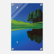 Da Vinci Modern Nature Art Wall art print | Night at the lake - Acrylic Print - 30x45 cm / 12x18″ - 