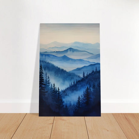 Da Vinci Modern Nature Wall art Print | Modern Wall art Print | Blue Mountain - Acrylic Print - 30x45 cm / 12x18″ - 