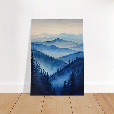 Da Vinci Modern Nature Wall art Print | Modern Wall art Print | Blue Mountain - Acrylic Print - 30x45 cm / 12x18″ - 