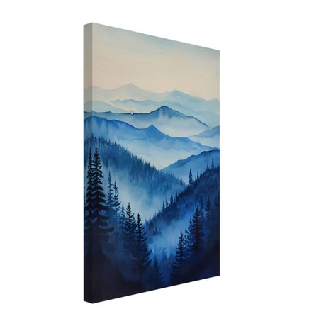 Da Vinci Modern Nature Wall art Print | Modern Wall art Print | Blue Mountain - Canvas - 30x45 cm / 12x18″ - 