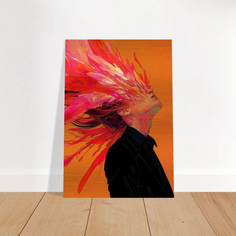 Da Vinci Modern Pop art Wall Art - Brushed Aluminum Print - 70x100 cm / 28x40″ - 