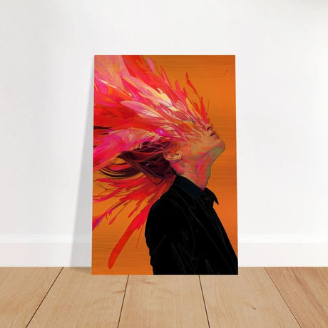 Da Vinci Modern Pop art Wall Art - Brushed Aluminum Print - 40x60 cm / 16x24″ - 