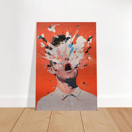 Da Vinci Modern Pop art Wall Art - Brushed Aluminum Print - 70x100 cm / 28x40″ - 