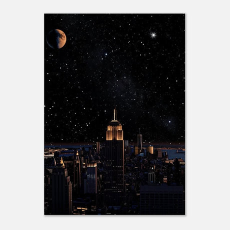 Da Vinci Modern Wall Art | Night - Aluminum Print - 70x100 cm / 28x40″ - 