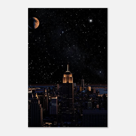 Da Vinci Modern Wall Art | Night - Aluminum Print - 40x60 cm / 16x24″ - 