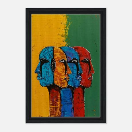 Da Vinci Modern Wall art Print | Eclectic Expressions - Framed Canvas - 30x45 cm / 12x18″ - Black frame