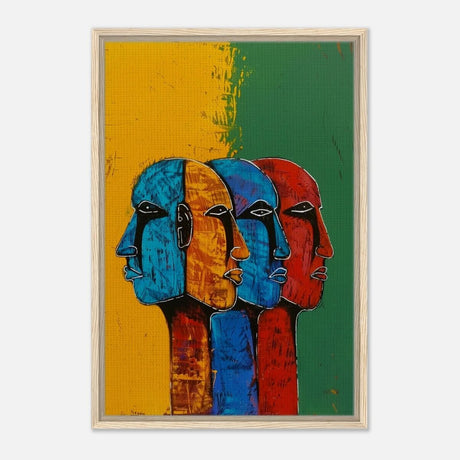 Da Vinci Modern Wall art Print | Eclectic Expressions - Framed Canvas - 50x75 cm / 20x30″ - Wood frame