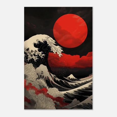 Da Vinci Modern Wall art print | Modern Art | Red Moon - Aluminum Print - 30x45 cm / 12x18″ - 