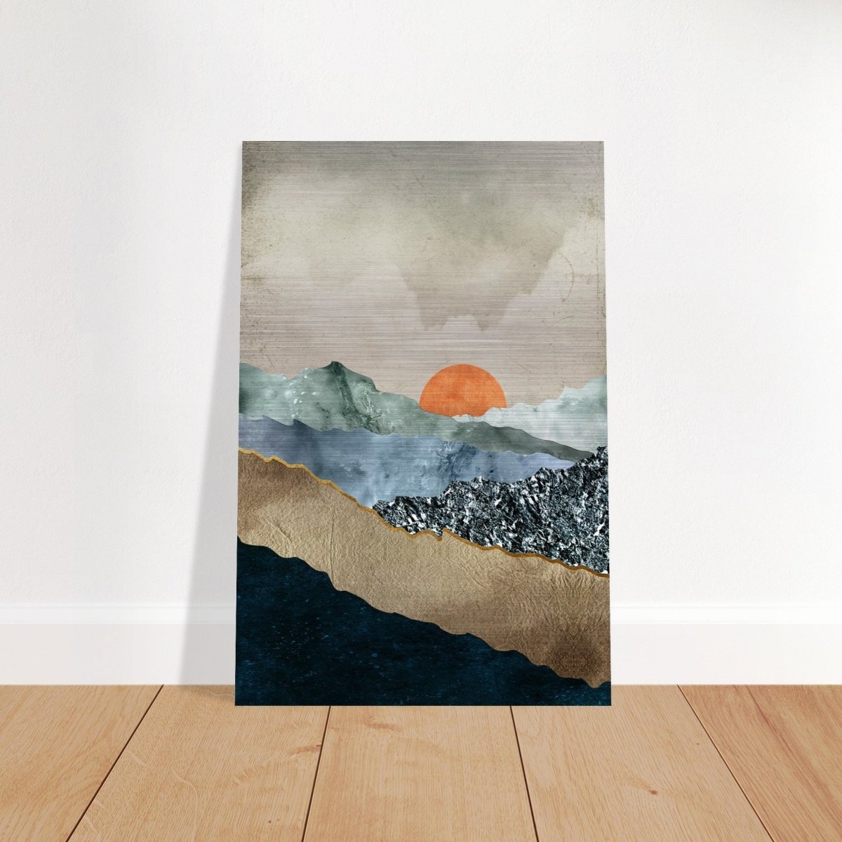 Da Vinci Modern Wall art Print | Modern Wall art Print - Brushed Aluminum Print - 30x45 cm / 12x18″ - 