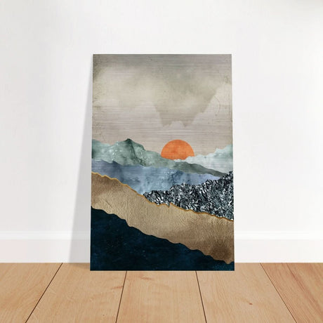 Da Vinci Modern Wall art Print | Modern Wall art Print - Brushed Aluminum Print - 30x45 cm / 12x18″ - 
