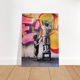 Da Vinci Modern Wall Art | Street Art - Brushed Aluminum Print - 70x100 cm / 28x40″ - 