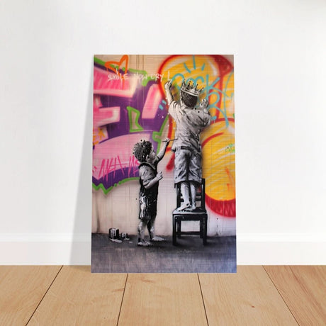Da Vinci Modern Wall Art | Street Art - Brushed Aluminum Print - 60x90 cm / 24x36″ - 