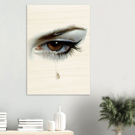 Da Vinci Modern Wall Art | Tears - Wood Prints - 70x100 cm / 28x40″ - 20 mm