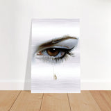 Da Vinci Modern Wall Art | Tears - Brushed Aluminum Print - 40x60 cm / 16x24″ - 