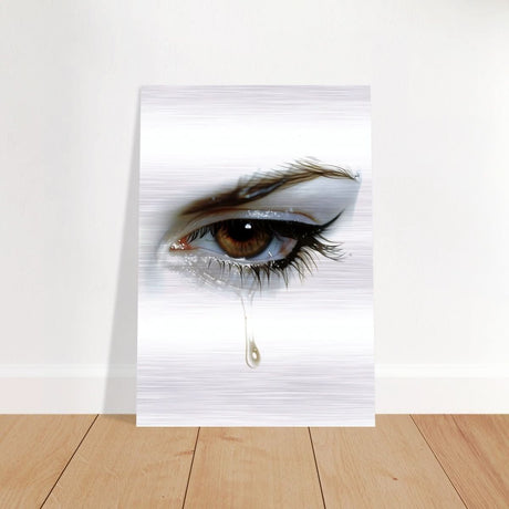 Da Vinci Modern Wall Art | Tears - Brushed Aluminum Print - 70x100 cm / 28x40″ - 