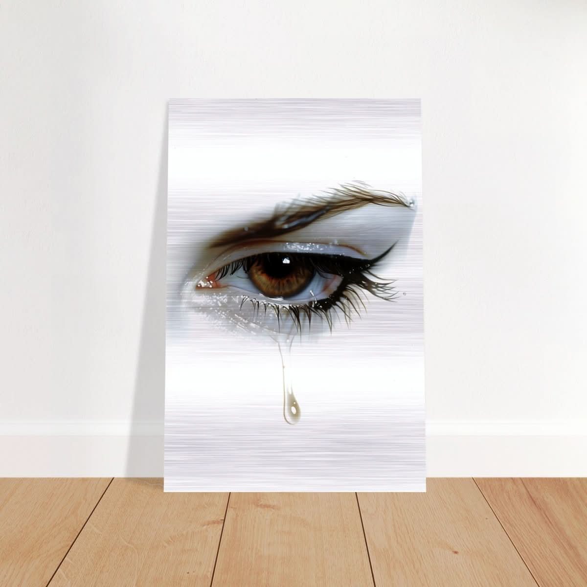 Da Vinci Modern Wall Art | Tears - Brushed Aluminum Print - 50x75 cm / 20x30″ - 