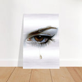 Da Vinci Modern Wall Art | Tears - Brushed Aluminum Print - 50x75 cm / 20x30″ - 