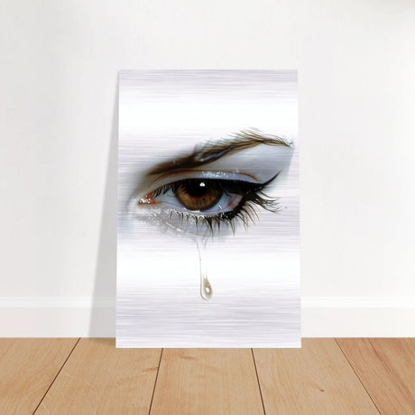 Da Vinci Modern Wall Art | Tears - Brushed Aluminum Print - 50x75 cm / 20x30″ - 