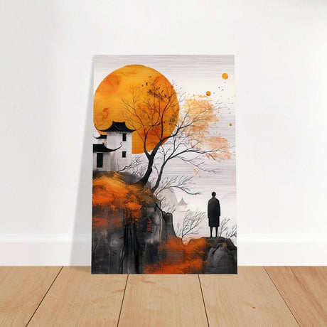 Da Vinci Modern Wall Art - Brushed Aluminum Print - 50x75 cm / 20x30″ - 