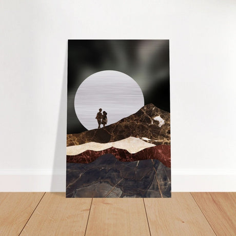 Da Vinci Modern Wall Art - Brushed Aluminum Print - 30x45 cm / 12x18″ - 