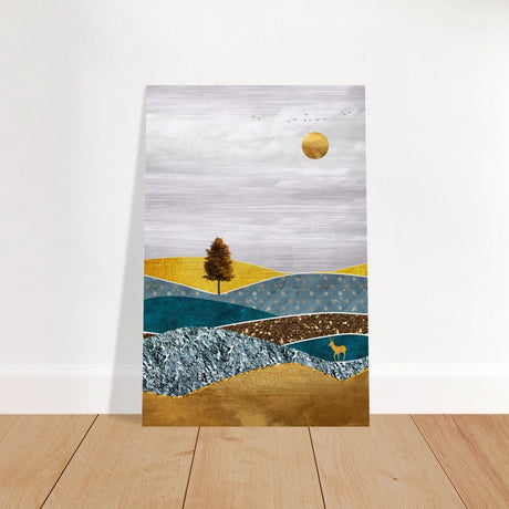 Da Vinci Modern Wall art - Brushed Aluminum Print - 60x90 cm / 24x36″ - 