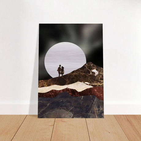 Da Vinci Modern Wall Art - Brushed Aluminum Print - 70x100 cm / 28x40″ - 