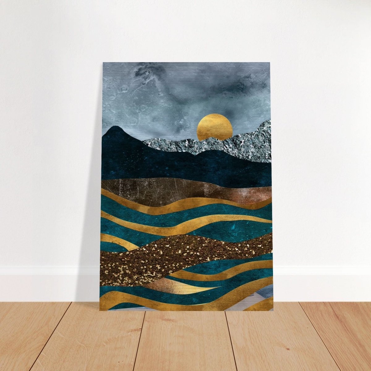 Da Vinci Modern Wall Art - Brushed Aluminum Print - 70x100 cm / 28x40″ - 
