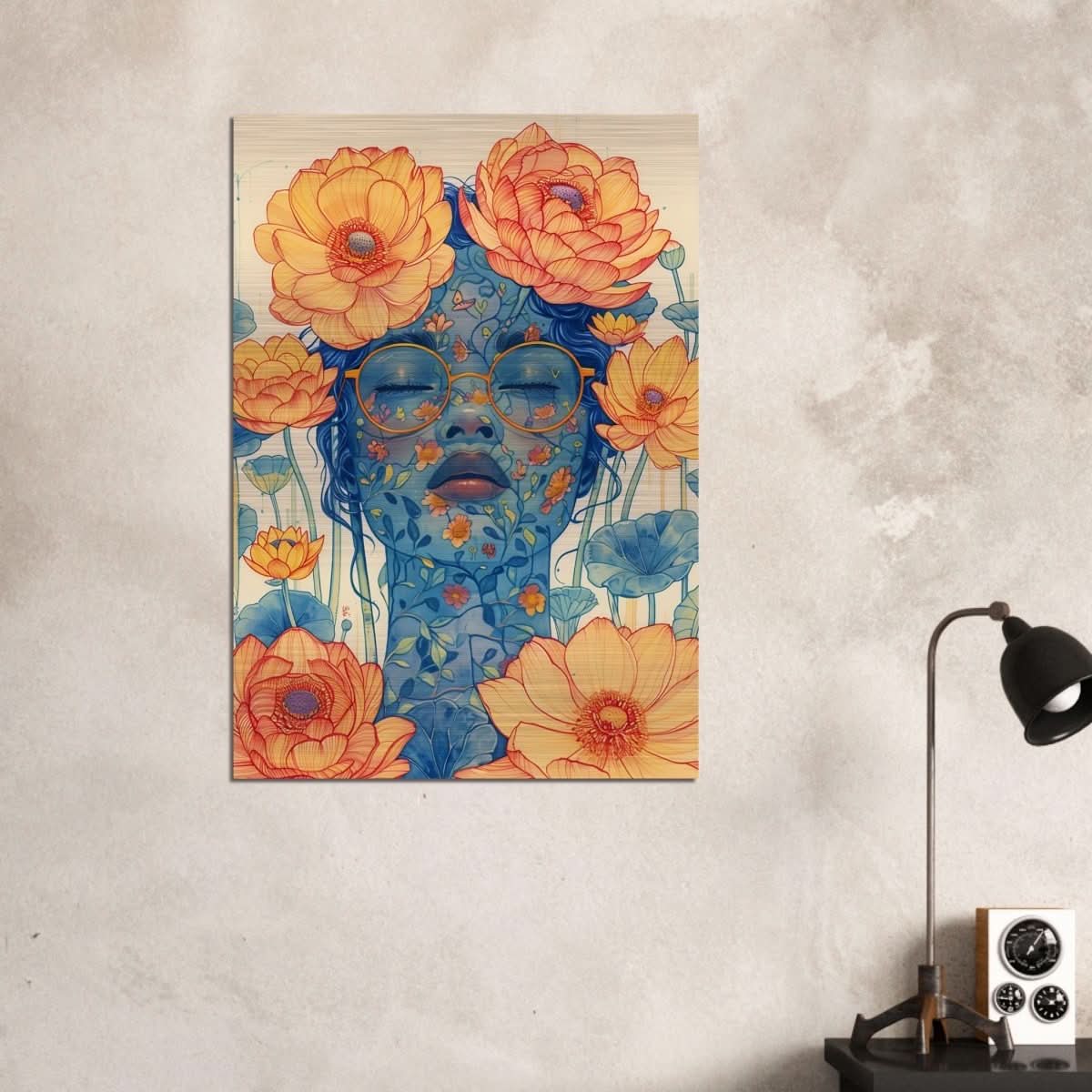 Da Vinci Modern Wall Art - Brushed Aluminum Print - 70x100 cm / 28x40″ - 