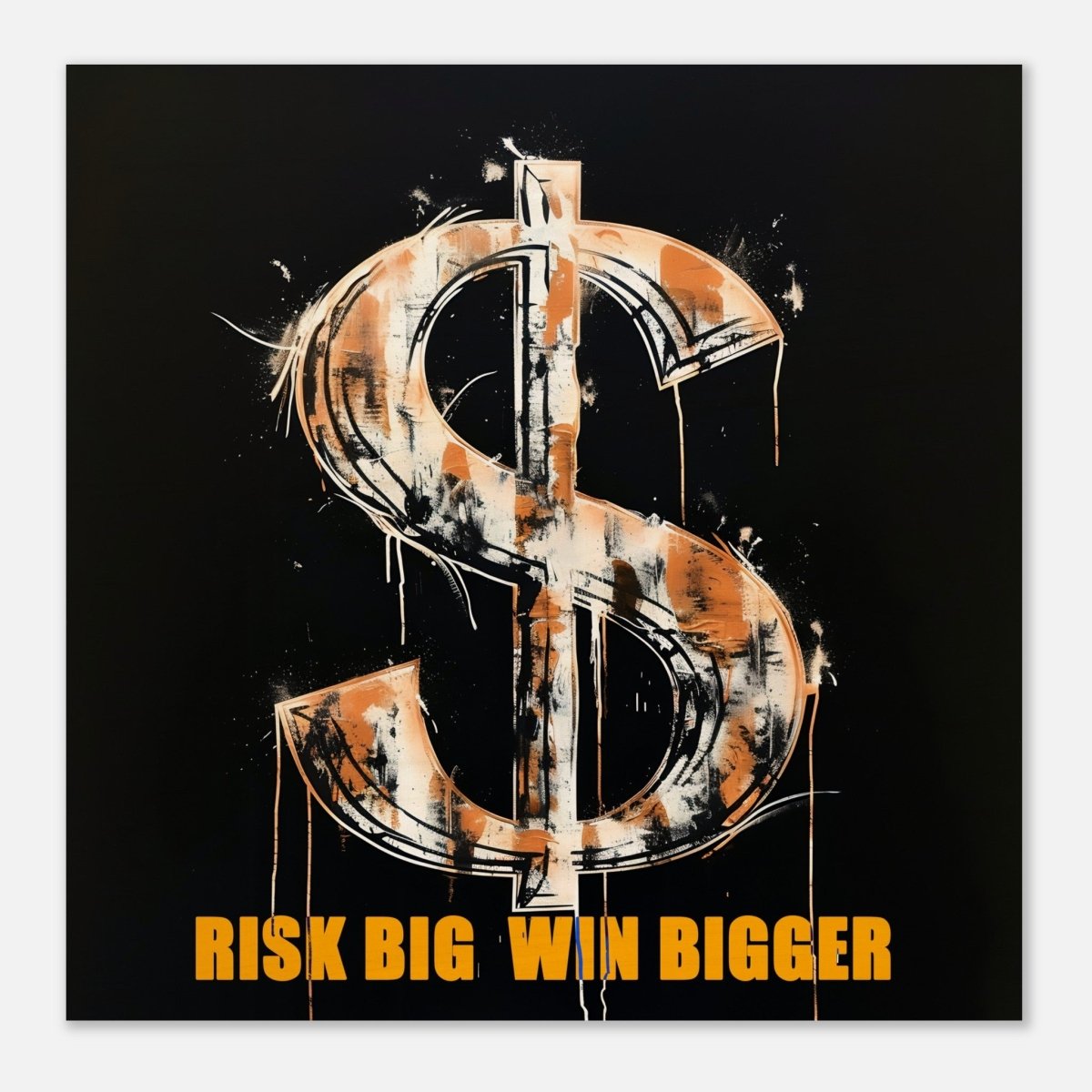 Da Vinci Motivational Art Wall art print | Risk Big Win Bigger - Acrylic Print - 30x30 cm / 12x12″ - 