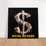 Da Vinci Motivational Art Wall art print | Risk Big Win Bigger - Acrylic Print - 30x30 cm / 12x12″ - 