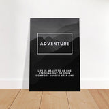 Da Vinci Motivational Wall Art | Adventure - Brushed Aluminum Print - 70x100 cm / 28x40″ - 