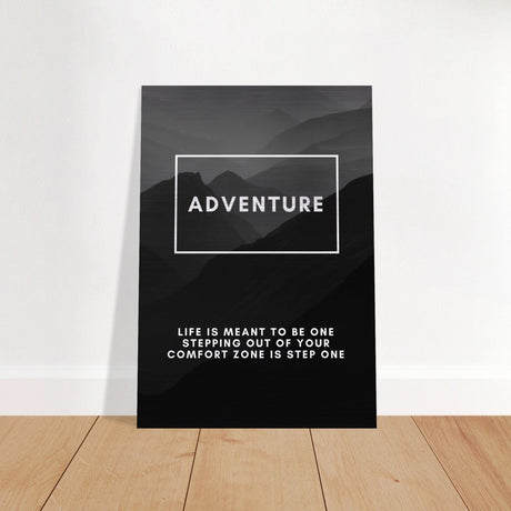 Da Vinci Motivational Wall Art | Adventure - Brushed Aluminum Print - 70x100 cm / 28x40″ - 