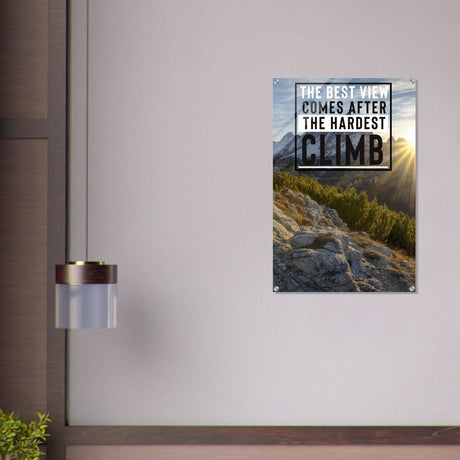 Da Vinci Motivational Wall Art | Climb - Acrylic Print - 60x90 cm / 24x36″ - 