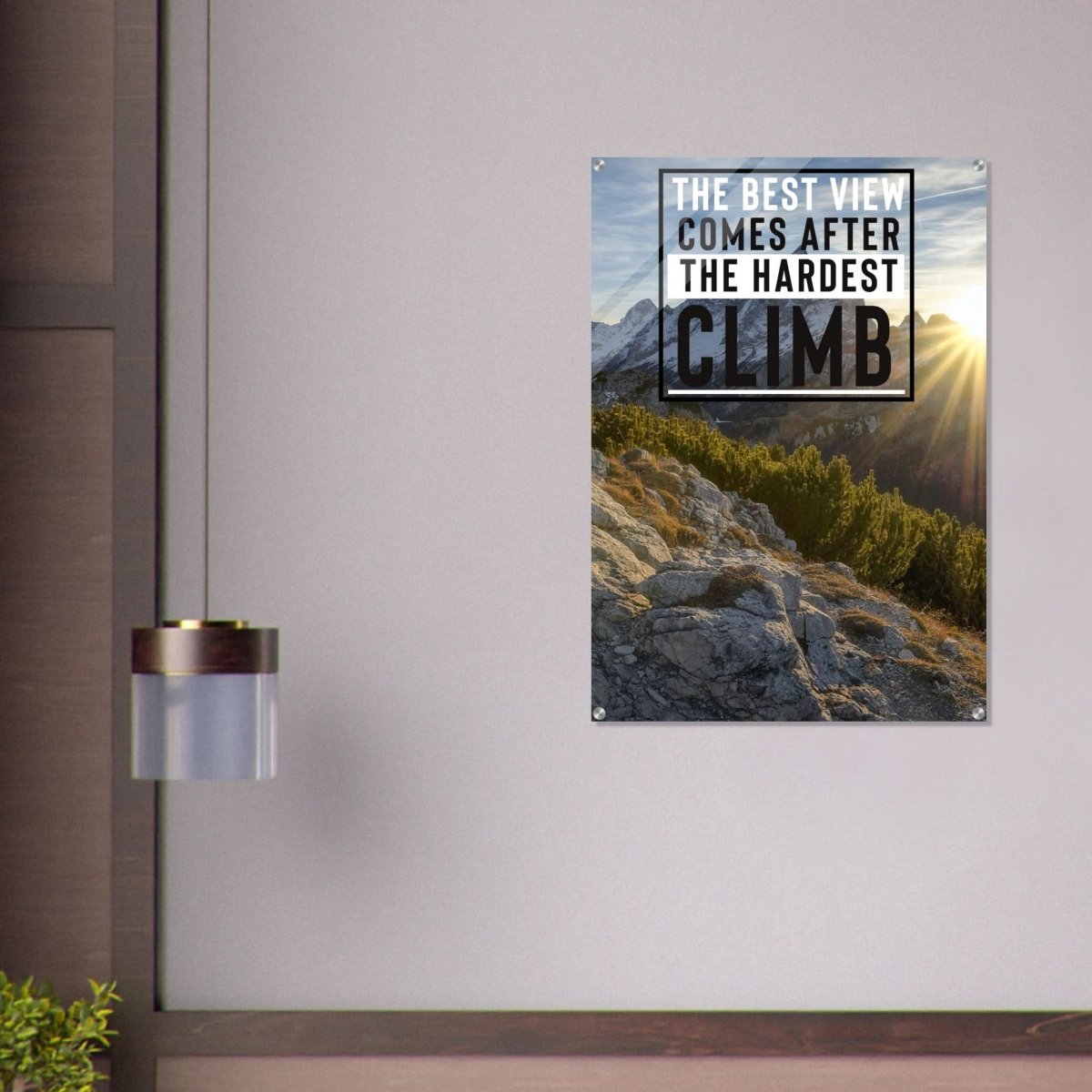 Da Vinci Motivational Wall Art | Climb - Acrylic Print - 70x100 cm / 28x40″ - 