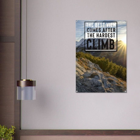 Da Vinci Motivational Wall Art | Climb - Acrylic Print - 70x100 cm / 28x40″ - 