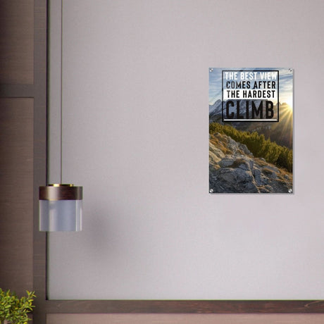 Da Vinci Motivational Wall Art | Climb - Acrylic Print - 50x75 cm / 20x30″ - 