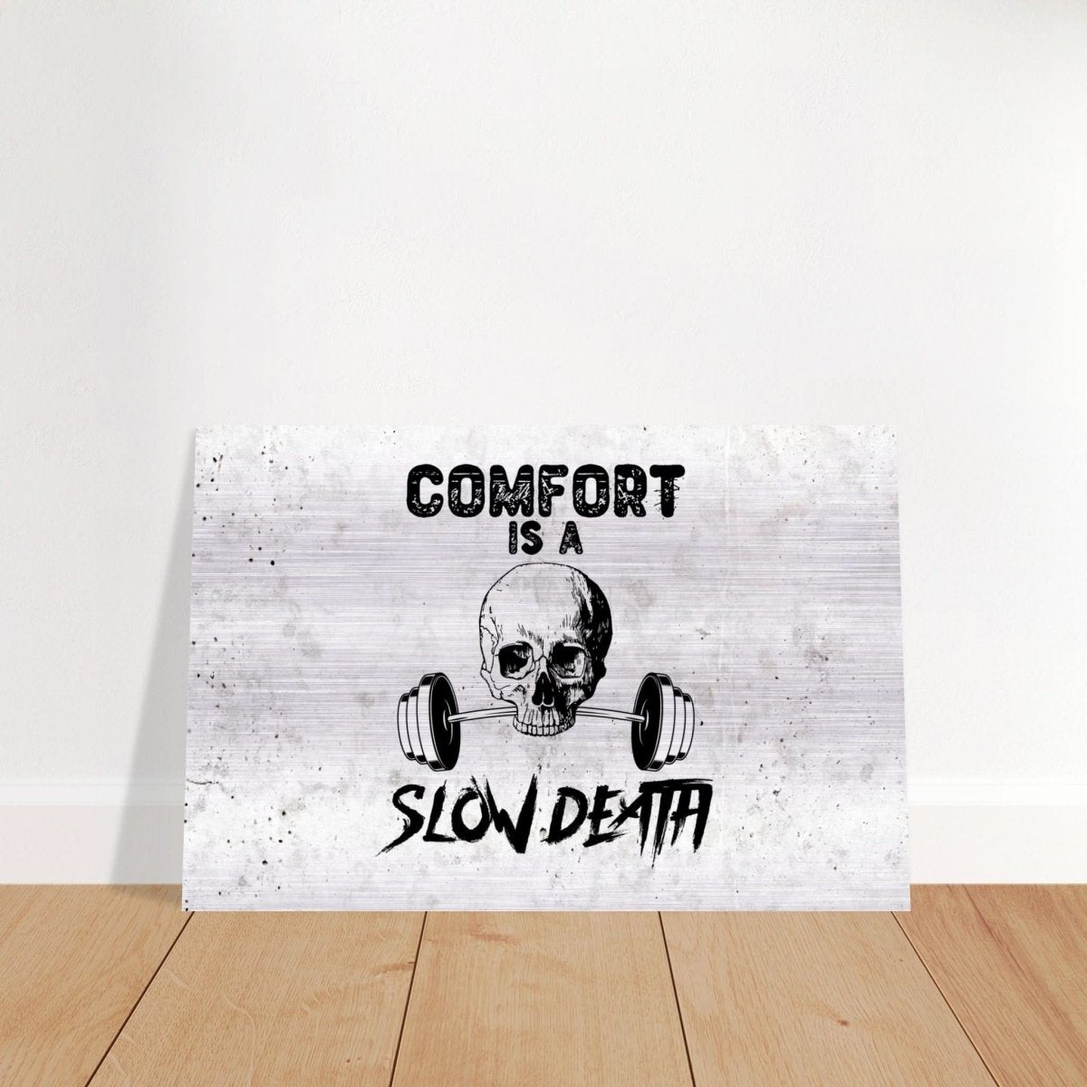 Da Vinci Motivational Wall Art | Comfort - Brushed Aluminum Print - 40x60 cm / 16x24″ - 