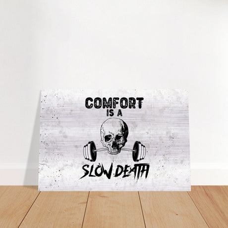 Da Vinci Motivational Wall Art | Comfort - Brushed Aluminum Print - 40x60 cm / 16x24″ - 