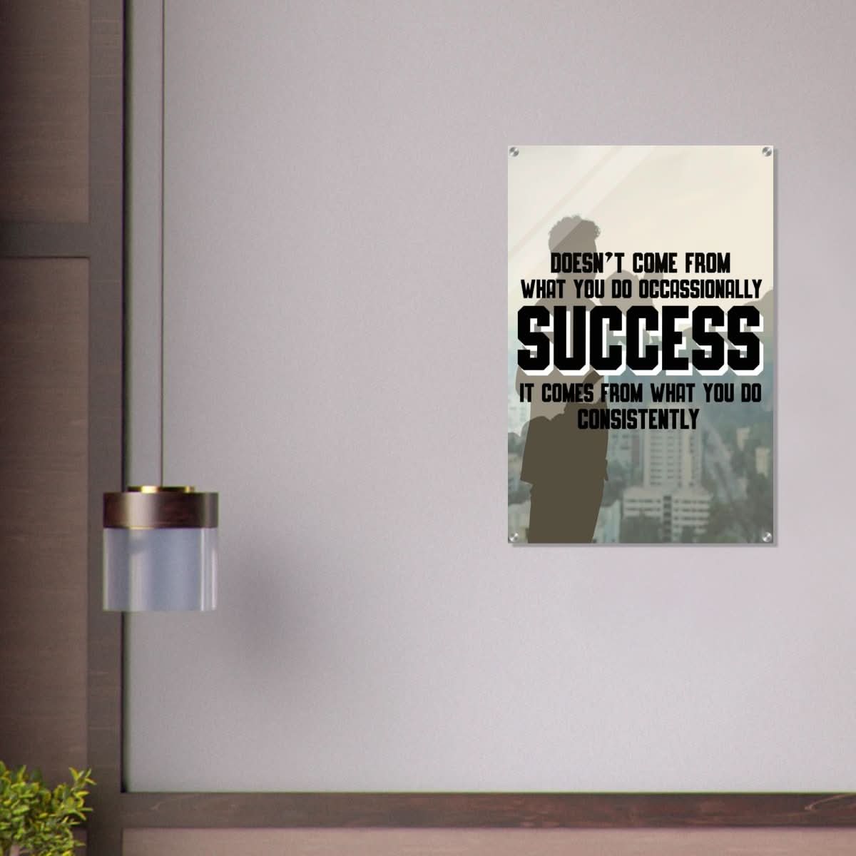 Da Vinci Motivational Wall art | Consistency - Acrylic Print - 60x90 cm / 24x36″ - 