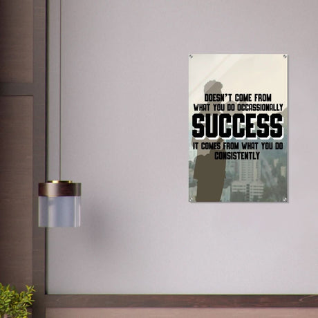 Da Vinci Motivational Wall art | Consistency - Acrylic Print - 60x90 cm / 24x36″ - 