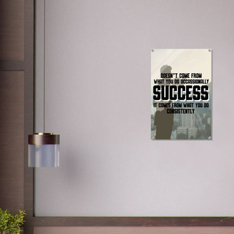 Da Vinci Motivational Wall art | Consistency - Acrylic Print - 50x75 cm / 20x30″ - 