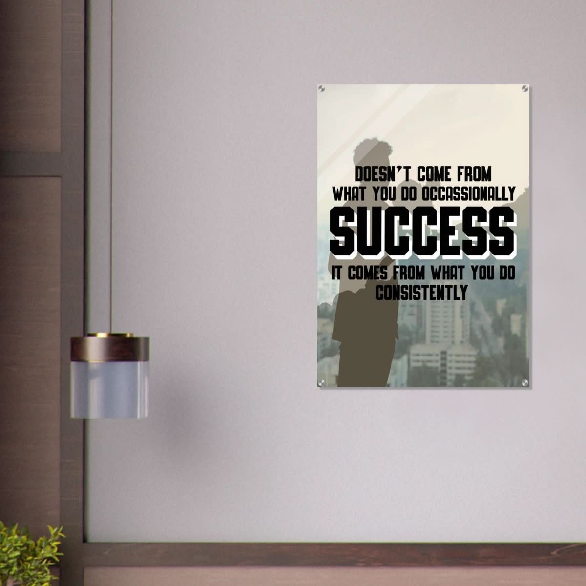 Da Vinci Motivational Wall art | Consistency - Acrylic Print - 70x100 cm / 28x40″ - 