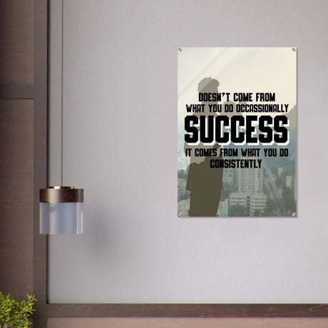 Da Vinci Motivational Wall art | Consistency - Acrylic Print - 70x100 cm / 28x40″ - 