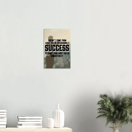 Da Vinci Motivational Wall art | Consistency - Wood Prints - 30x45 cm / 12x18″ - 10 mm