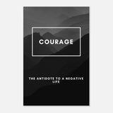 Da Vinci Motivational Wall Art | Courage - Aluminum Print - 40x60 cm / 16x24″ - 